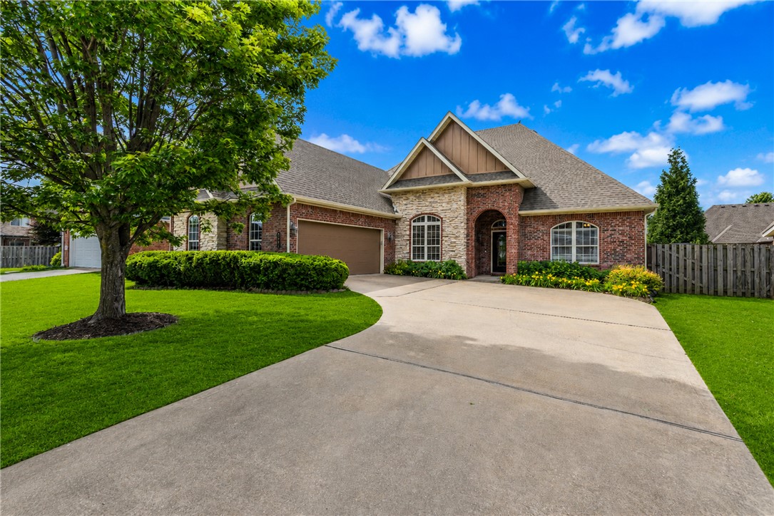 Discover comfortable living in Shadow Valley Country Club at 6604 Inverness Drive in Rogers. This well-maintained 4 bedroom, 3 bath home offers 2554 heated square feet with a flexible floor plan designed for everyday living and entertaining. The main level features 3 bedrooms, including the primary suite, while the upstairs bonus room can serve as a 4th bedroom, guest suite, media room, or home office.

The spacious living area features soaring ceilings, abundant natural light, and a cozy fireplace that creates a welcoming atmosphere. The kitchen is open to the living and dining areas and includes stainless steel appliances, generous cabinetry, and a functional peninsula ideal for meal prep and casual seating.

The primary suite offers a relaxing retreat with a jetted tub, double vanities, walk-in shower, and ample storage. Additional features include a dedicated laundry room, attached garage, and fenced backyard with room to relax, play, or entertain.

Schedule your appointments!!