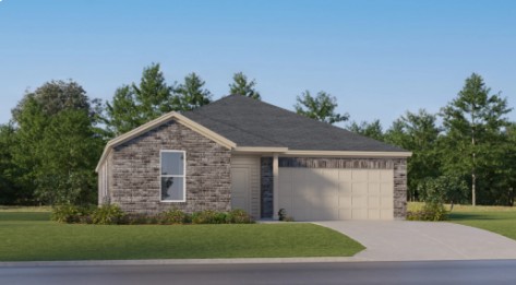 Introducing The Joplin — a beautifully crafted single-story home designed for modern living and effortless style. Thoughtfully laid out, this home features an open-concept design that seamlessly connects the kitchen, nook, and family room, creating a bright and inviting space perfect for entertaining or everyday comfort. The kitchen shines with elegant quartz countertops, stainless steel appliances, and plenty of workspace for cooking and gathering alike. Tucked away at the rear for added privacy, the luxurious owner’s suite offers a serene retreat complete with a spa-inspired en-suite bathroom and a generous walk-in closet. Two secondary bedrooms are positioned at the front of the home, ideal for family members or guests. A versatile flex space adds the perfect finishing touch. A two-car garage provides added convenience and storage. With its stylish finishes, flexible design, and seamless indoor-outdoor flow, The Joplin delivers comfort, functionality, and modern elegance in one exceptional home.