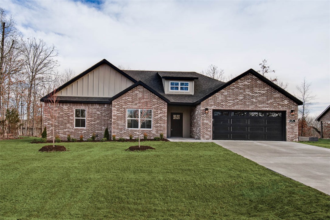New construction on a flat wooded lot! Easy access to Branchwood Nature Trail and Recreation Center! Step inside to discover an inviting open concept design featuring beautiful floors that enhance the spacious feel of the home. NO CARPET! The stylish kitchen is equipped with a gas range, premium black stainless steel appliances, 3 cm quartz countertops, custom cabinets, and a walk-in pantry. Entertain or unwind in the living area, complete with a stunning fireplace, or step out onto the back covered deck to enjoy the peaceful surroundings. The primary suite features a large walk-in tile shower! Buyer can receive $3,500 in closing costs when using the builder's preferred lender!