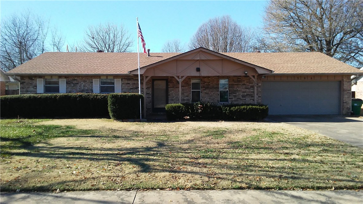 Price Reduced!!! Best buy in west Springdale! Spacious 3 bedroom home with great curb appeal features open floor plan, several closets, wood laminate floor in the living room and hall way, tile in the entry and dining room. There is an enclosed sunporch/patio not included in the square footage, storage building, large yard, and a great front porch. Sold as is. Home is minutes to I-49, shopping, and several schools.