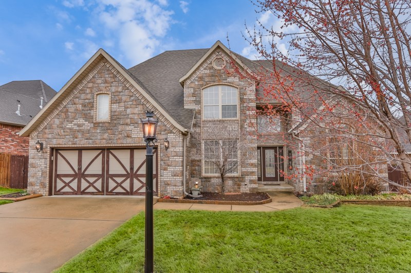 See this outstanding home with 4 or 5 bedrooms ( office on main level has a closet and can be BR5). Elegant formal dining room, cozy living room with fireplace, eat in kitchen, and luxury master suite complete the main level. Upstairs you have 3 bedrooms and a loft area for the kiddos.  All brick exterior, deck with privacy screen, and a level back yard which is privacy fenced make this home very appealing. Hardwood flooring, sprinkler system, granite surfaces, and well chosen fixtures.  See this one!