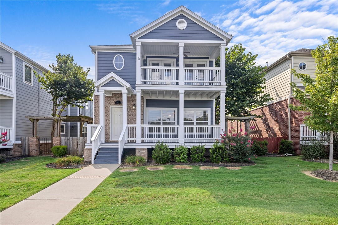 Check out this freshly painted 2-story home that fronts the Razorback Greenway! Conveniently located close to Owl Creek School, Boys and Girls Club, and easy access to the interstate. This home would be great for student living with a university bus stop steps away and just a couple miles to campus. Perfect space for entertaining with the open floor plan downstairs and fenced private side yard. Three spacious bedrooms located upstairs all boasting walk in closets. The covered balcony overlooking the fall foliage in the mountains makes for the perfect spot for your morning coffee! Additionally, the POA takes care of the lawn maintenance, saving you the hassle of laborious yard work.