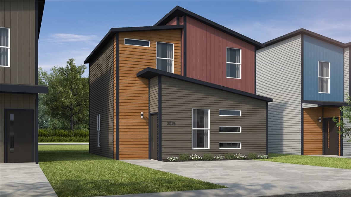 The 1100 Bungalow floor plan is a 2 bed, 2  1/2 bath 1100
square foot home that provides a safe, modern, and
tranquil place for buyers to call home. LVP flooring and
carpet in your home with durability and style. Created
with the first-time homebuyer or savvy investors in mind,
residents can be situated within walking distance of
exciting neighborhood amenities, premier school districts
and downtown life in Northwest
Arkansas. Taxes subject to change based on new construction.