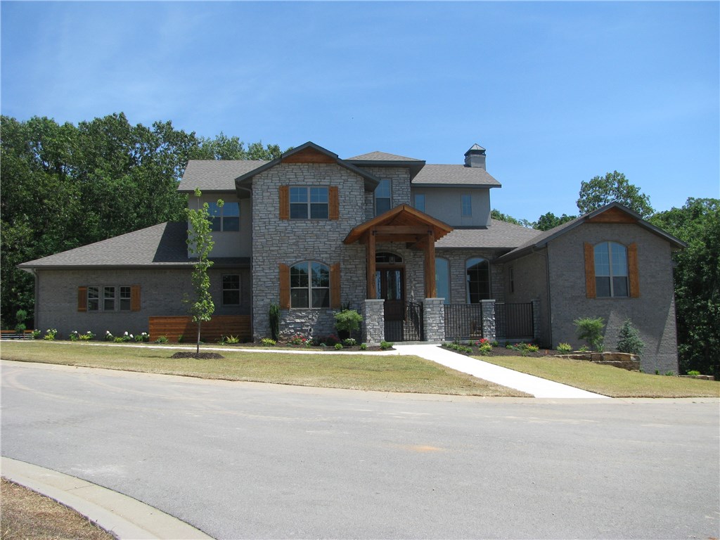Stunning Estate Home In The Gated Community Of Creekstone Estate, Sit's On 1.03 acre Offering An Abundance Of Outdoor Living Space Including Professional Landscaping, Out-door Fireplace & Built In Patio Grill With Plenty Of Room For Your Own Private Pool !! This Is Truly A Hallmark Home Custom Designed By Van Construction,Inc. Detailed Craftsmanship With The Highest Quality & Amenities Makes This An Entertainers DREAM HOME Sure To Please Inside & Out. This 3 Level Home Features A Chefs Dream Kitchen Open To The Grand Living Room w/Stone To Ceiling Wood Burning Fp,Formal Dining With Coffered Ceiling, A Luxurious Master Suite On Main Floor, Up Stairs 2 Guest Bdrm's Both En-suite + Bonus Room & Library, Downstairs Media Room, Game Room with Gas-Log Fp & Second Kitchen, IN-Law Suite w/Private Bath, Guest Bdrm w/Bath, Plus There's a Pool Bath Going Out To lower Level Patio. COME FALL IN LOVE with This Peaceful Serene Beauty & Outstanding Views & Privacy. WELCOME HOME!! Home Is Scheduled to be complete 6/30/2020