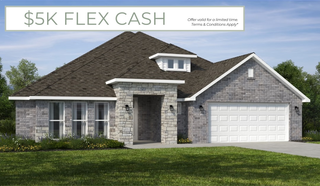 The 2575 floorplan features a 4 to 5 bedroom, 3-
bathroom with over 2,500 square feet of living space. This
premium floorplan is designed to elevate your living
experience with its exceptional features and thoughtful
design. Step into a home with impressive 15’ high vaulted
ceilings, complemented by a stylish stained box beam,
and 8’ tall front and back doors that enhance the home's
elegance. The large window wall offers a picturesque view
of the outdoors, leading to a vaulted covered back patio,
perfect for relaxation and entertaining.  The master 
bathroom features a luxurious freestanding tub and a
 large 3’x5’ shower.

*Taxes subject to change based on new construction.*