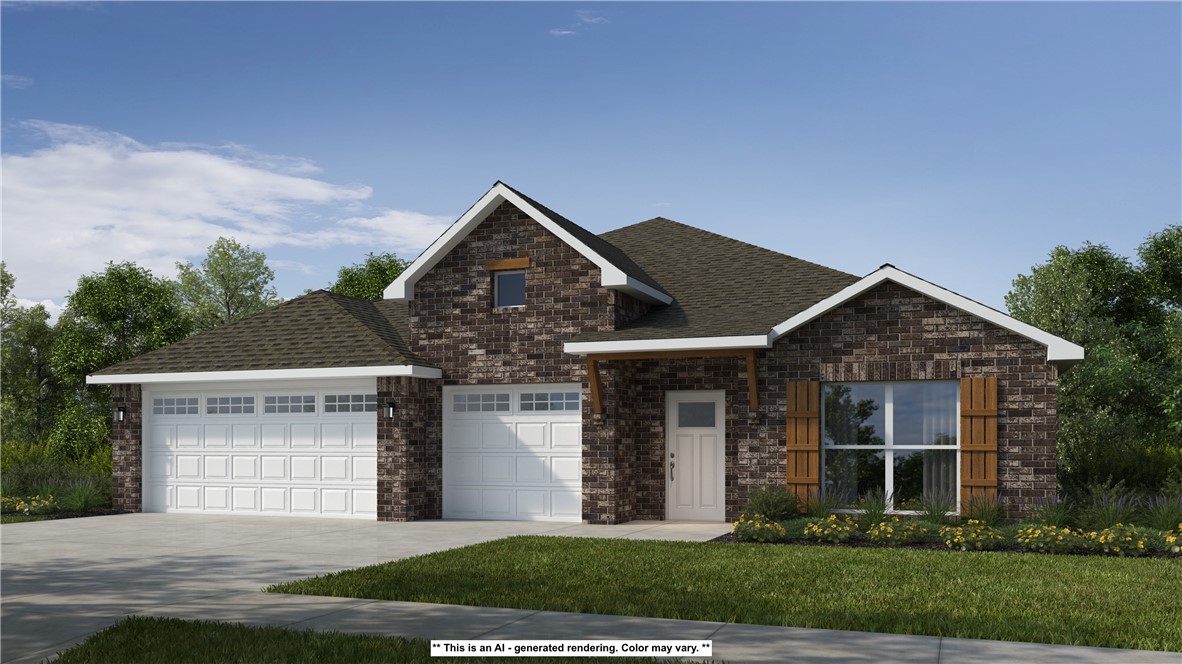 This 3 car, 3 bedroom, 2 bathroom, 2200 square feet
home includes a corner pantry, room for bar seating, and
a large covered back patio your family will enjoy. The
open layout connects the kitchen, dining, and living areas,
creating a welcoming space that’s perfect for everyday
living or hosting friends and family. The primary
bathroom features double vanities, and the floor plan
offers direct access from the utility room to the primary
closet for added convenience. Thoughtfully designed with
comfort and functionality in mind, this home provides the
ideal blend of style, space, and practicality.
Taxes are subject to change based on new construction.