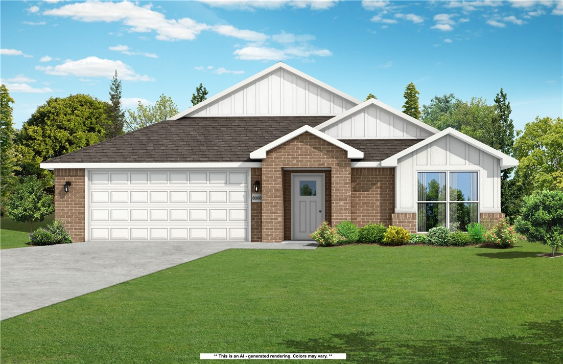 This 3 bed, 2 bath 1714 square foot floor plan is
customizable to your needs. Take your pick from a flexible
living space, coffee bar, or pocket office in this 1,700-
square-foot home. The ability to choose from structural
options to best suit your lifestyle makes this house a
home! With an open-concept living space and covered
patio, this house is perfect for entertaining. Complete with
a large primary suite with dual closets! Taxes subject to change based on new construction.