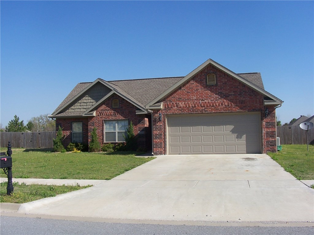This 4 bedroom house is great for large family or 4th bed off of dining area could make a home office. Kitchen has granite tops, cherry cabinets and tile floor. Privacy fenced back yard with no houses behind it. This house has been leased since new and owner to repair interior. Make any repairs, clean, refresh landscape and will allow a $2,000 carpet allowance for buyer. Owner has not been on property recently but will make any needed repairs.