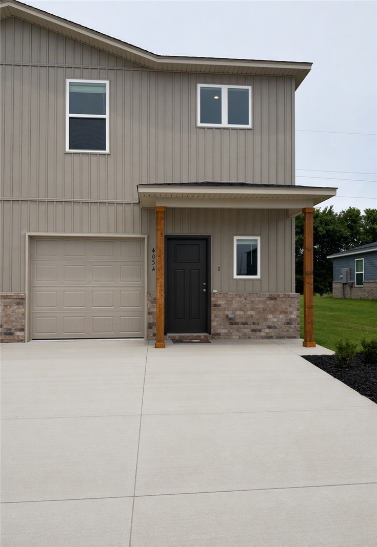 Move in ready - available now! Introducing The Stockwell, a beautifully designed two-story duplex located in a newly developed community. This modern home offers three spacious bedrooms and two and a half bathrooms, providing the perfect blend of comfort and style. The bedrooms are situated upstairs, offering a peaceful and private retreat, with the master suite featuring generous closet space. The other two bedrooms are equally spacious, ideal for family or guest use. The main floor is home to an open-concept living area, perfect for both relaxing and entertaining. A convenient half bath is located downstairs for added convenience. The well-equipped kitchen boasts sleek countertops, modern appliances, and ample storage. With a one-car garage for secure parking and extra storage, The Stockwell is both practical and stylish. Located in a vibrant, growing community with easy access to local amenities, parks, and schools, this home is the perfect choice for those seeking a comfortable, low-maintenance lifestyle.