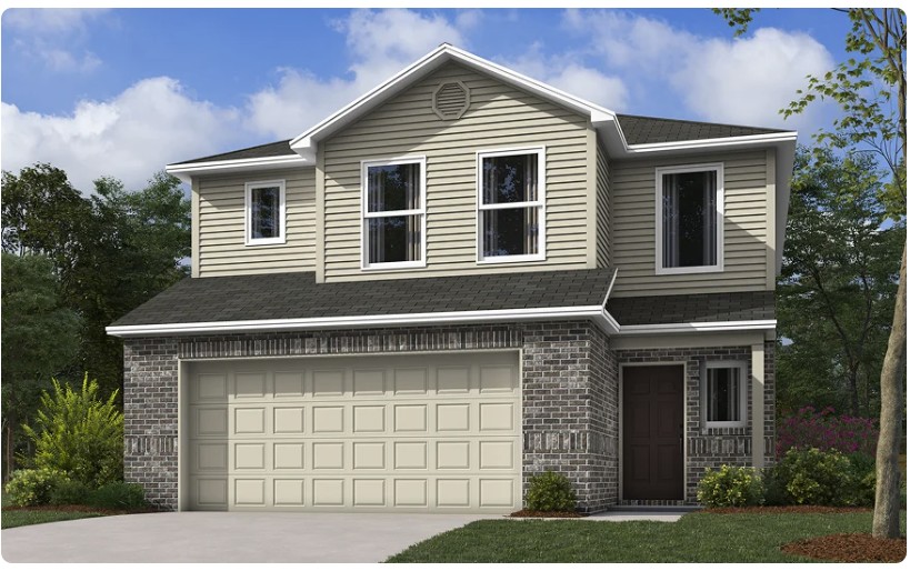 The Camden—a beautifully designed two-story home offering 1,689 sq.ft of stylish living space. With 3 bedrooms, 2.5 bathrooms, and a 2-car garage, this home is thoughtfully crafted for modern living. The first floor features an open-concept layout that seamlessly connects the kitchen, dining area, and family room—creating a bright and welcoming space perfect for both everyday living and entertaining.  A convenient half bath and direct entry from the garage add to the home’s practicality. Upstairs, a versatile loft provides a central gathering space, perfect for a media room, home office, or play area. The owner’s suite serves as a luxurious retreat, complete with a private full bathroom and a spacious walk-in closet. Two other bedrooms are connected by a convenient Jack-and-Jill bathroom, offering both privacy and functionality. With its smart layout and well-appointed features, this home delivers the perfect balance of shared spaces and private retreats for modern living.