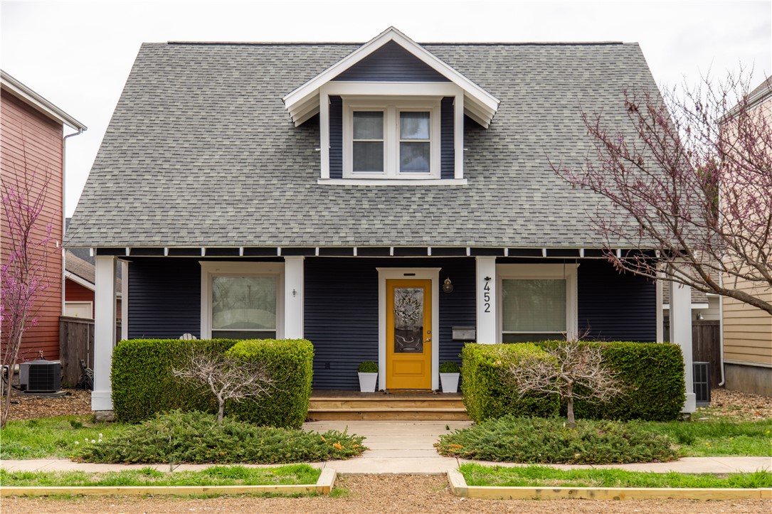 In the heart of downtown Bentonville, this home offers recent upgrades and an unbeatable location. Directly across from The HUB Bike Lounge and next to Skylight, also near the bike trail and Gilmore Park. Near the Downtown Square, The Ledger, Thaden School, 8th Street Market, and The Momentary, with convenient access to the Walmart Campus and Crystal Bridges.Featuring two living areas along with a dedicated office and versatile flex space. Outside, a pergola creates the perfect setting for quiet evenings in the backyard. Above the garage is a separate apartment with its own entrance that is an Airbnb. STR income reports for 2024–2025 are available upon request. The apartment includes a full kitchen with pantry, bedroom, full bathroom, living area, stackable washer and dryer, and a private deck. Amenities include hardwood flooring, an oversized 2-car garage, and an attached carport. Recent improvements include new paint, carpet, and HVAC. A full list of updates is available upon request, and all appliances convey.