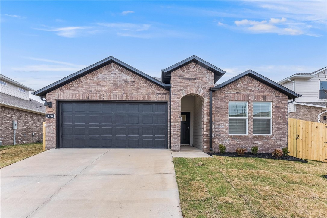 This home has 4 bedrooms and 3 FULL bathrooms! Upon entering, you’ll find a spacious living room and kitchen open to a dining area. The kitchen boasts beautiful quartz countertops, a gas range, and pantry. The primary bedroom features an ensuite with quartz countertops with double sinks and a walk-in shower! This home has LVP flooring throughout (no carpet). The exterior is brick and Hardie® siding plus a covered patio. Fenced in backyard. Washer, dryer, and fridge included! Don’t miss this move-in-ready home in a great Fayetteville location!