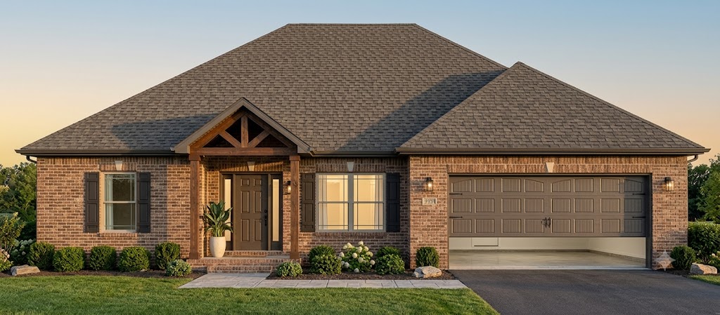 New construction in the heart of Siloam Springs! This 3 bedroom, 2 bath home offers 1,382 square feet of thoughtfully designed living space on a rare half acre lot (0.51 acres) just minutes from downtown, John Brown University, and Hwy 412. Full brick exterior with architectural shingles and an 8:12 pitch roof gives it lasting curb appeal. Inside, an open concept living, dining, and kitchen layout features a raised breakfast bar, walk in pantry, and 9 foot ceilings throughout. The private master suite boasts a 10 foot ceiling, walk in closet, and full en suite bath. Two additional bedrooms, a second full bath, and a dedicated laundry room complete the floor plan. Enjoy a covered front porch, covered rear patio, oversized 2 car garage, and concrete driveway. Built on slab 24 inches above grade with R-38 attic insulation and R-13 wall insulation for energy efficiency. Located in Flood Zone X. No detail overlooked. Schedule your showing today!