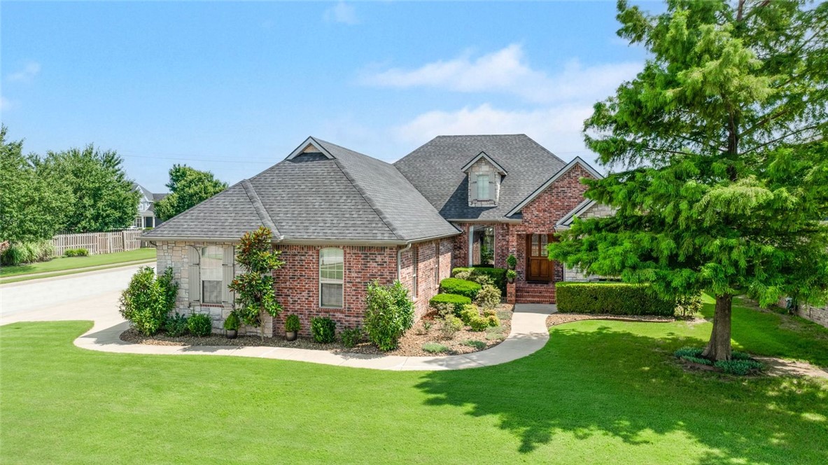Beautiful single-story home on a premium corner lot in Shadow Valley featuring an open-concept layout and excellent natural light throughout.The recently revamped kitchen features updated appliances, including a quiet Bosch dishwasher and an oven with a built-in air-fryer, along with a layout centered around a large peninsula that flows seamlessly into the living and dining areas. The living room offers a turnkey entertainment setup with the optional 75-inch Samsung Frame TV. The split-bedroom layout provides privacy, with a Jack-and-Jill bathroom connecting two of the secondary bedrooms. The primary bedroom offers generous space and a walk-in closet with a custom built-in designed to maximize storage and keep the space effortlessly organized. Additional highlights include a side entry oversized 3-bay garage (approx. 900 sq ft), a covered patio overlooking a private backyard, and thoughtful updates inside and out. This well-maintained home delivers comfort, style, and move-in-ready appeal!