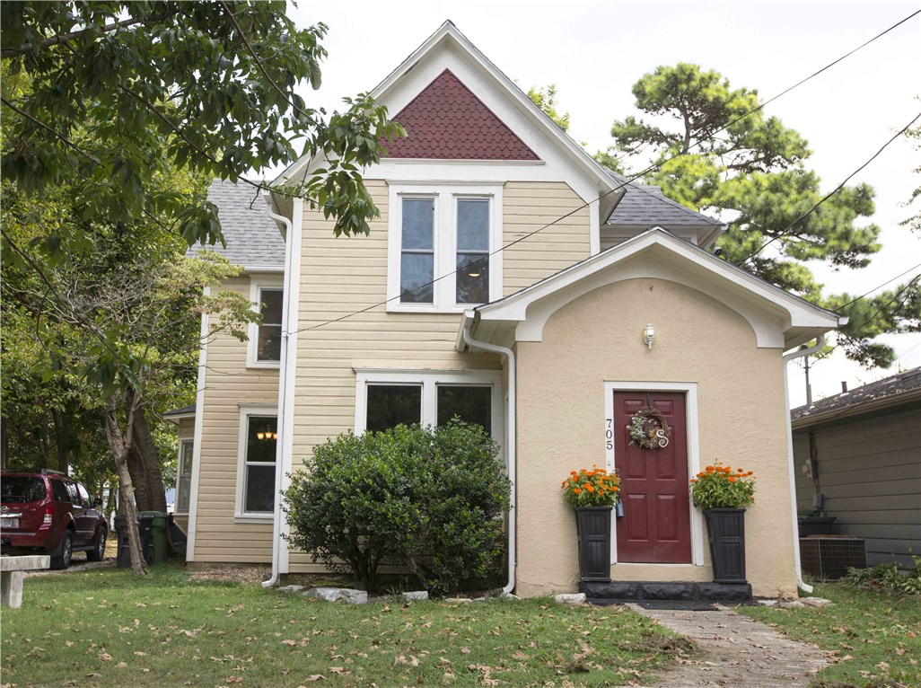 Historical home in upcoming downtown Rogers. Recently renovated with Approx. $50,000.00 in upgrades.  New roof in 2016, windows, insulation, plumbing, electrical, sheet rock & texture, light fixtures, flooring, the list goes on....Don't miss out on this home. Storage Shed in backyard.  No viewings until 9/2/16 AM.