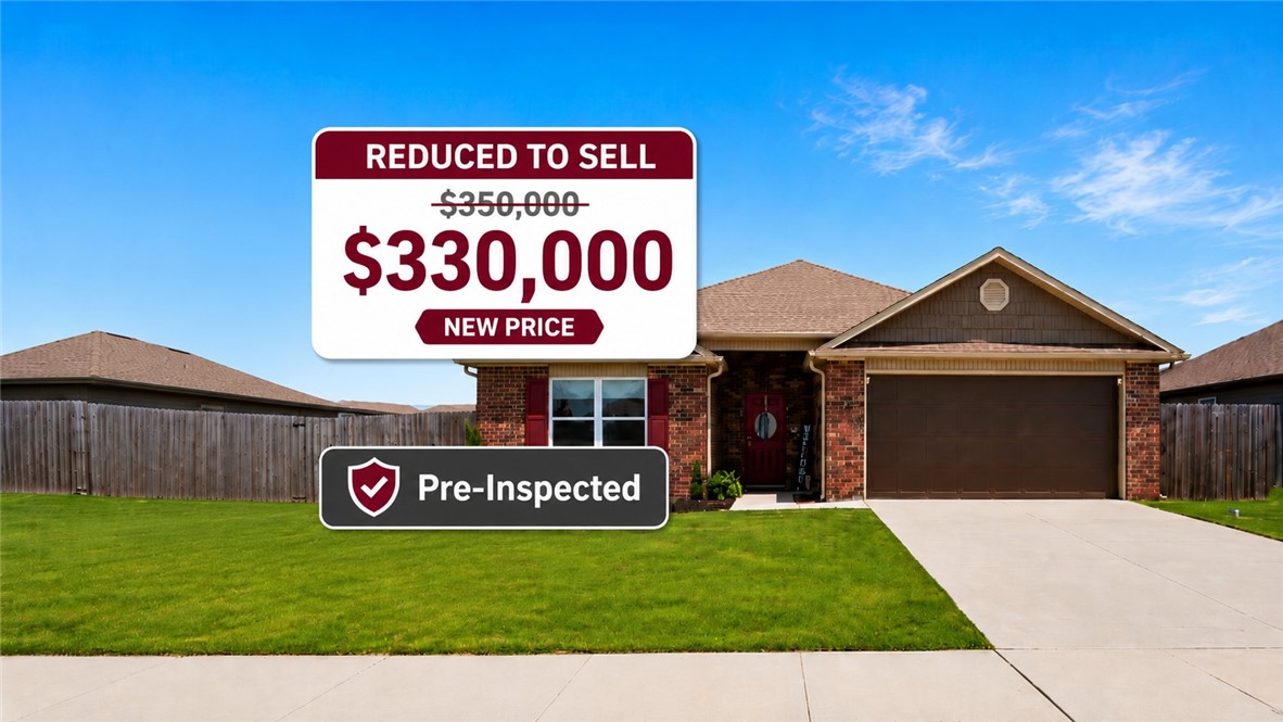 REDUCED TO SELL • Now priced at $330,000, this beautiful 4-bedroom, 2-bath home is located in the desirable newer phase of Morningside Estates. Enjoy an open-concept layout, a spacious primary suite, modern finishes, and a move-in-ready home that’s perfect for families or anyone looking for extra space. This is one of the best values in the neighborhood and an incredible opportunity to own a home in this sought-after community.

Not sure whether now is the right time to buy—or whether Centerton is the right location for you? Come experience the neighborhood for yourself and see how much more space, value, and newer construction your budget can provide while remaining conveniently connected to Bentonville, schools, shopping, and everyday amenities.

Schedule your private showing today or visit on of our upcoming Open Houses, before it’s gone!