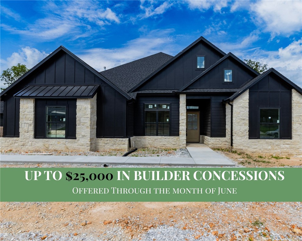 Discover this stunning new construction home in the desirable Big Sky Subdivision, completed July 9! Offering 3,565 square feet of thoughtfully designed living space, this 5-bedroom, 4-bathroom home combines comfort, style, and functionality.
All bedrooms are conveniently located on the main level, providing easy everyday living, while the spacious upstairs bonus room with a full bath offers the perfect space for a guest suite, media room, or home office.
Enjoy an open, modern layout ideal for entertaining, along with high-quality finishes throughout. Located just minutes from Bentonville schools and with quick access to I-49, this home delivers both convenience and a prime location.
Don’t miss your opportunity to own a beautifully crafted home in one of the area’s most sought-after neighborhoods!