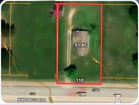 Rare .51 acres only 2 miles from I-49. Currently zoned Residential-Agricultural (RA) and just outside the boundary of Fayetteville's Wedington Corridor. Choose this space as your live-work area in the 1940's farm house, cash flow for additional income, develop the property for your preferred purpose, or look to the future for some commercial pursuit. House is on .51 acres and subject to the Probate Court's Order Approving Sale.  So many options with this property and it's ~110' of W. Wedington frontage.