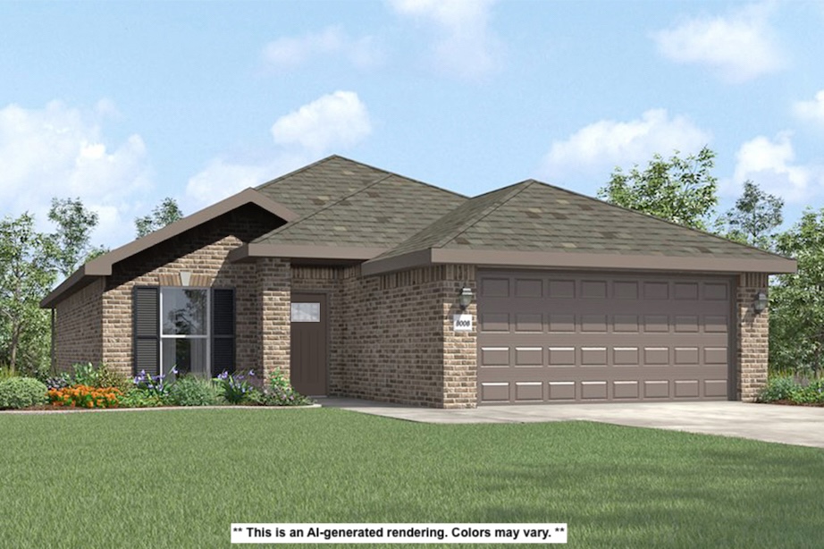 Our 1550 square feet, 3 bedroom, 2 bathroom floor plan
series features an open living area with dedicated dining
space and a single-level kitchen island. The linen closet,
large pantry, and oversized closets ensure that you will
have all of the storage space your heart desires. Enjoy a
secluded primary bedroom with plenty of space and a
large walk-in closet.
Taxes are subject to change based on new construction.