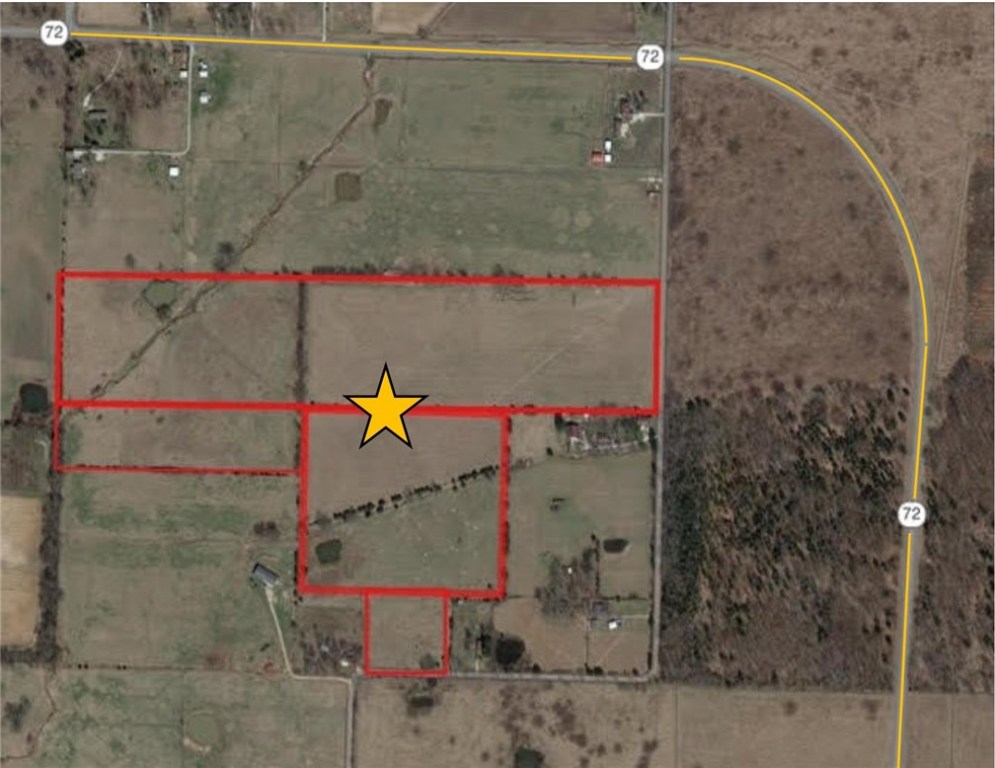 Flat agricultural parcel just outside of the flourishing downtown Pea Ridge district and is partially bordered by P Ridge National Military Park. This property is priced to sell quick. Seller will not divide into smaller parcels. All sides are fenced and near an on-site pond. Potential estate lots could be subdivided for that perfect investor.