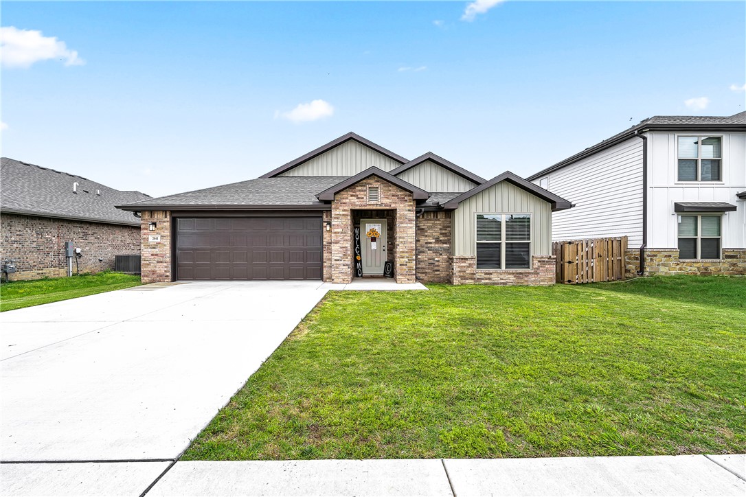 Here's the rewrite:

---

You guys were SO close to building new — and then you found this place! 2041 Bluestem Drive in Centerton is basically brand new, built in 2024 by Schuber Mitchell Homes, and it has everything you were looking for. Three bedrooms, two baths, 1,744 square feet — all on one level with a gorgeous brick exterior. Inside, there's granite countertops, a gas range, walk-in closets, ceiling fans, and LED lighting throughout. There's even a covered patio and a wood-fenced backyard, which we know was on your must-have list. Bentonville schools, no flood zone, and it's priced at $360,000. You get all the newness without the stress of a build timeline, contractor delays, or surprise costs. Honestly, it checks every single box. Schedule your showing asap!