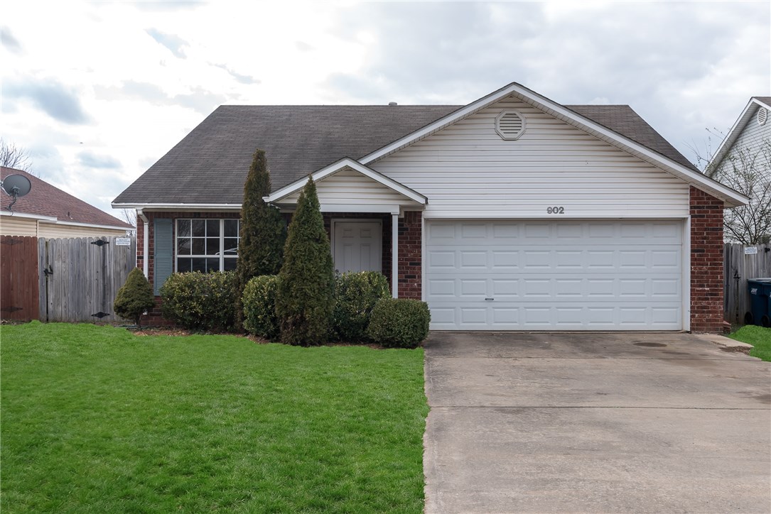 Well-maintained, charming home in a friendly, flourishing Bentonville neighborhood! Easy access to Hwy 102 and Hwy 72, and only five minutes away from the home office! Open layout in main living areas is perfect for entertaining, and the big front window bathes the whole area in natural light. Brand new carpet and paint throughout, with newer wood laminate in the living room. The dishwasher was replaced in 2013. Fridge and stove also convey! Large bedrooms! The 2 car garage also provides lots of space for storage!