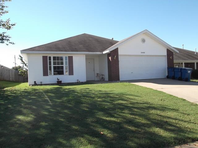 3 bedroom, 2 bath, 2 car garage, fenced yard, patio, fresh paint, new carpet. NO PETS.