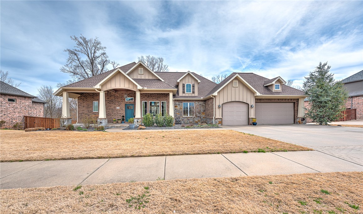 This stunning Craftsman-style home is located in sought after Angel Falls and just steps from Coler Mountain Bike Trail. With 4 bedrooms and 4 baths, this thoughtfully designed residence seamlessly blends timeless charm with modern conveniences and offers ample space for living and entertaining. The inviting covered front porch sets the tone, leading into an open-concept main floor featuring hardwood floors, custom millwork, and a cozy fireplace. The gourmet kitchen showcases granite countertops, stainless steel appliances, and a large island, perfect for gathering. Retreat to the primary suite with its spa-like bath, walk-in closet, and serene views. The walk-out finished basement provides additional living space with a home theater, game room, home gym, and additional bedrooms with en-suites. Step outside to enjoy the expansive backyard or hop on the mountain bike trail! With a 3-car garage, abundant storage, and a prime location this home is a rare find. Don’t miss this exquisite Craftsman gem!