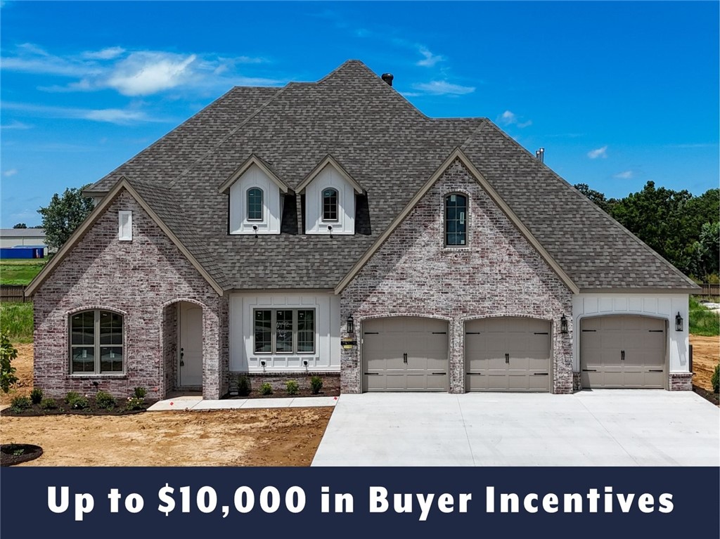 Up to $10,000 in buyer incentives available, including $6,500 from the builder and $3,500 from the preferred lender. These incentives may be used toward closing costs, prepaids, or a rate buydown. The builder portion may also be used as an appliance credit. This home offers a semi-custom opportunity, with certain interior selections still available to change based on the current stage of construction. Located in County Line Square near Shaw Family Park. The Fairview opens to the main living area with a fireplace and 3 large windows. The kitchen includes a large island, GE Profile stainless steel appliances, and ceiling-height cabinets. A bedroom and full bathroom are on the main level, along with the primary suite featuring a vaulted ceiling, double vanity with centered makeup vanity, walk-in shower, and walk-in closet connected to the laundry room. Upstairs offers 3 bedrooms and a full bathroom. Fence, gutters, and blinds are included. A community pool and pavilion are coming soon for residents to enjoy.