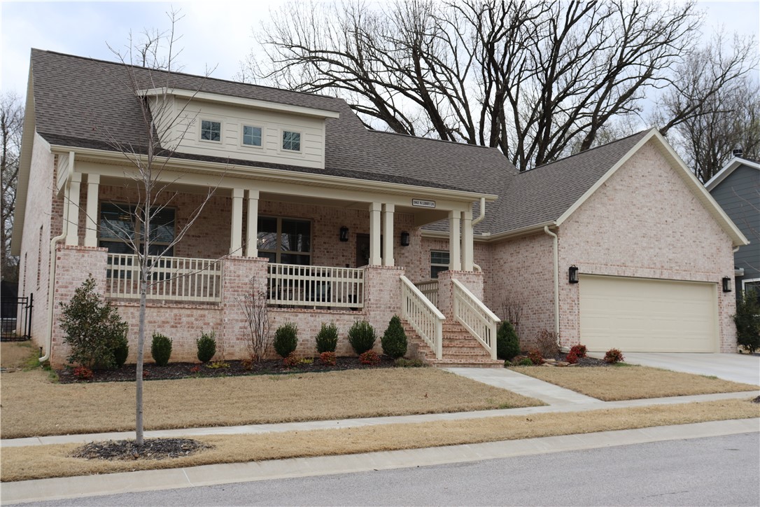Gorgeous subdivision in the heart of Fayetteville, amazing newer single story floor plan house with large covered front and back patios, spacious living area with vaulted ceiling and much more. quiet street with no thru traffic, near the UofA and bicycle trails.