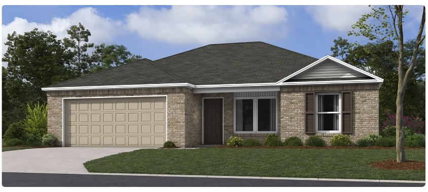 Introducing the beautiful Coleman plan, a home that exudes curb appeal with its inviting covered front porch and charming front yard landscaping. This thoughtfully designed residence features three bedrooms and two bathrooms, providing a practical and comfortable living space. The versatile layout allows for flexibility—perfect for family, guests, or even a home office. The spacious living room creates an ideal setting for relaxation, entertainment, and memorable family gatherings. Don’t miss your chance to discover the warmth and functionality of the Coleman plan today! *Photos are of a similar model.
