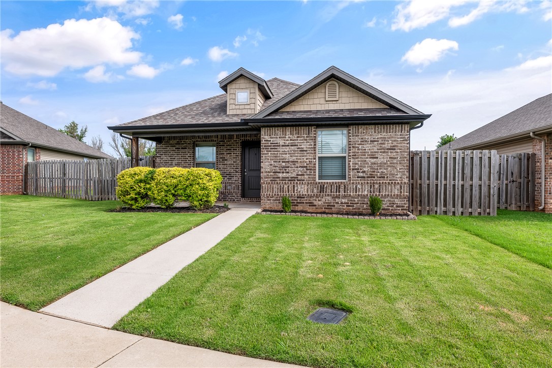 Welcome home!  2018 well maintained and like brand new home in a desirable location.  Within walking distance of schools.  Minutes away from downtown Bentonville, trail system, shopping, and I540 for easy daily commute.  Home features; larger lot size, 3 bedrooms, 2 bathrooms, split floor plan, utility room, 2 car garage, & patio off side of home.  Living room with vaulted ceiling and open floor plan.  Eat in kitchen features custom cabinets, granite counter tops, double stainless sink, & pantry.  Primary suite features double vanity and enormous walk in closet.  Vinyl & brick maintenance free exterior.  All appliances included.  Excellent potential for long or short term rental.