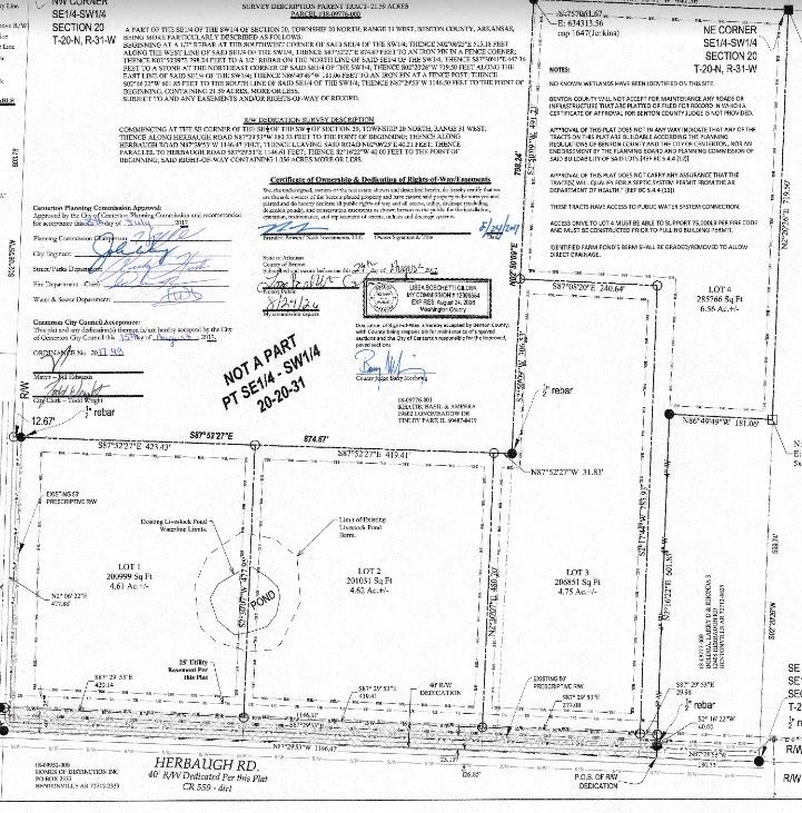 4.61 acres of beautiful land close to the new Bentonville West High School! Perk test approved. Road is on the Benton County list of roads to be paved from existing pavement to CP Rakes Rd