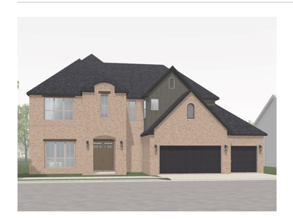 The Emerson, an estate plan with that "WOW" factor as you step inside, you’re captivated by the grand 2-story Foyer/Living space that seamlessly connects to the heart & soul of the home.....The designer kitchen, with a large island for additional seating, next to a sunny breakfast nook plus a walk-in. Sliding doors open to the covered patio for extended outdoor living.  The owner's retreat is discreetly located. This space offers ultimate relaxation with a cozy fireplace, plus a private flex area, perfect for a nursey, workout area or workspace. The large walk-in closet and spa-like bathroom with a free-standing tub is a showstopper.  The 3-car garage is connected to a mud room, half bath & Utility perfect for busy families. The main level features a second bedroom with a private bath. Upstairs, another flex room offers many options to fit your lifestyle, there are 3 additional bedrooms all with connecting bath! The Emerson is a symphony of sophistication and functionality—simply waiting for you to call it home.