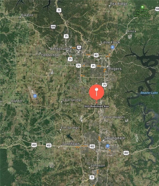 Property is centered in great location on Dixieland just off I-49. Appox 1 mile from new access to AR-112(71 bypass). Property is on the same street at FastLane, High Rise, Wal-Mart, Old Chicago and pleasent grove road. Easy access to the Greenway trails.