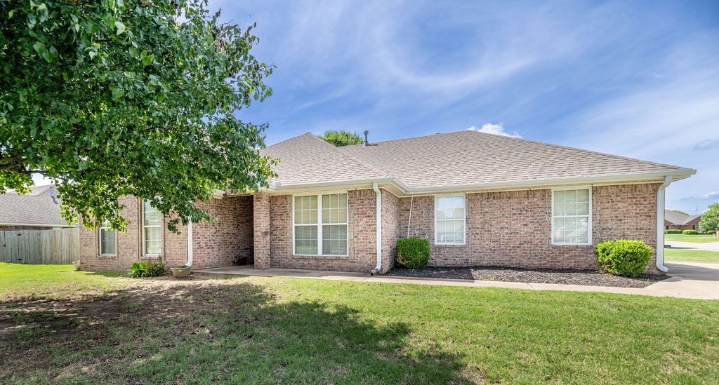 This stunning all brick beauty sits proudly on a massive corner lot in the heart of Prairie Grove. Completely turnkey, this home features a long list of premier upgrades: a new roof in 2022, new HVAC and water heater in 2024, a remodeled kitchen and new privacy fencing in 2025, and new fixtures with fresh professional paint in 2026. The location cannot be beat! You are a short walk from Delford Rieff Park's aquatic center, splash pad, and walking trails, and just minutes from the historic Prairie Grove Battlefield State Park. The location is also highly convenient to the local elementary, junior high, and high school, all located just about a mile away. Best of all, you can enjoy this peaceful, tight-knit community while remaining just a short drive from the endless dining, entertainment, and employment opportunities across metro Northwest Arkansas.