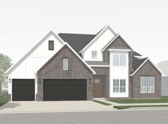 Discover The Anniston, an exquisite two-story estate designed for luxury, comfort, and functionality. This spacious home offers 6 bedrooms, 4.5 baths, and a 3-car garage. Through the double front doors, you’re welcomed into an open and inviting floor plan. The owner’s suite is a true retreat, featuring walk-in closet, an extended bedroom, and a spa-inspired bath with a Euro shower. Two additional bedrooms on the main level provide a quiet escape for family or guests. At the heart of the home, a vaulted dining area opens to a large family room with a cozy fireplace, seamlessly connected to a designer kitchen with an oversized island, seating, and a walk-in pantry. A convenient laundry room and powder bath are located near the kitchen and garage entry. Upstairs includes three more bedrooms, two full baths, and a spacious game room—ideal for relaxation or entertainment. The Anniston blends timeless elegance with modern livability, creating a home that’s as functional as it is beautiful.