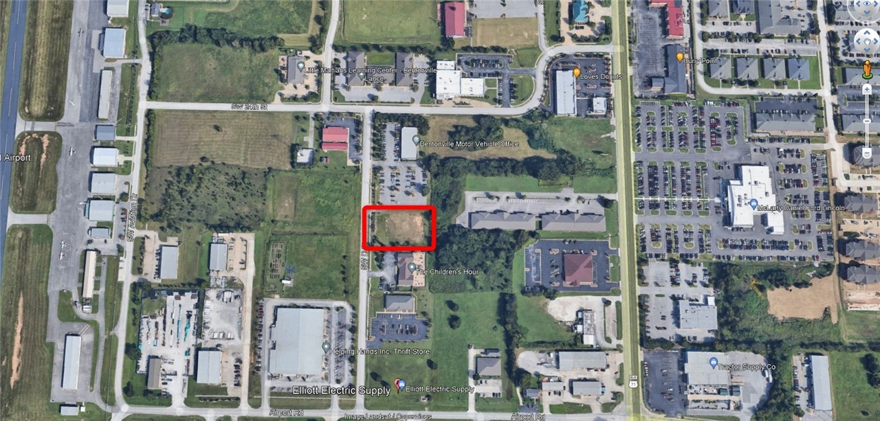This prime .82 acres is ready for development with electric, sewer, and water at street. Zoned C 2. Easy access to US 71 Business and I-49. Located near Bentonville Municipial Airport, other businesses include Elliott Electric Supply Company, Bentonville Motor Vehicle Office, Helping Hands Thrist Store, Single Parent Scholarship Fund of NWA. Property ideal location for government office, executive office, not-for-profit office.