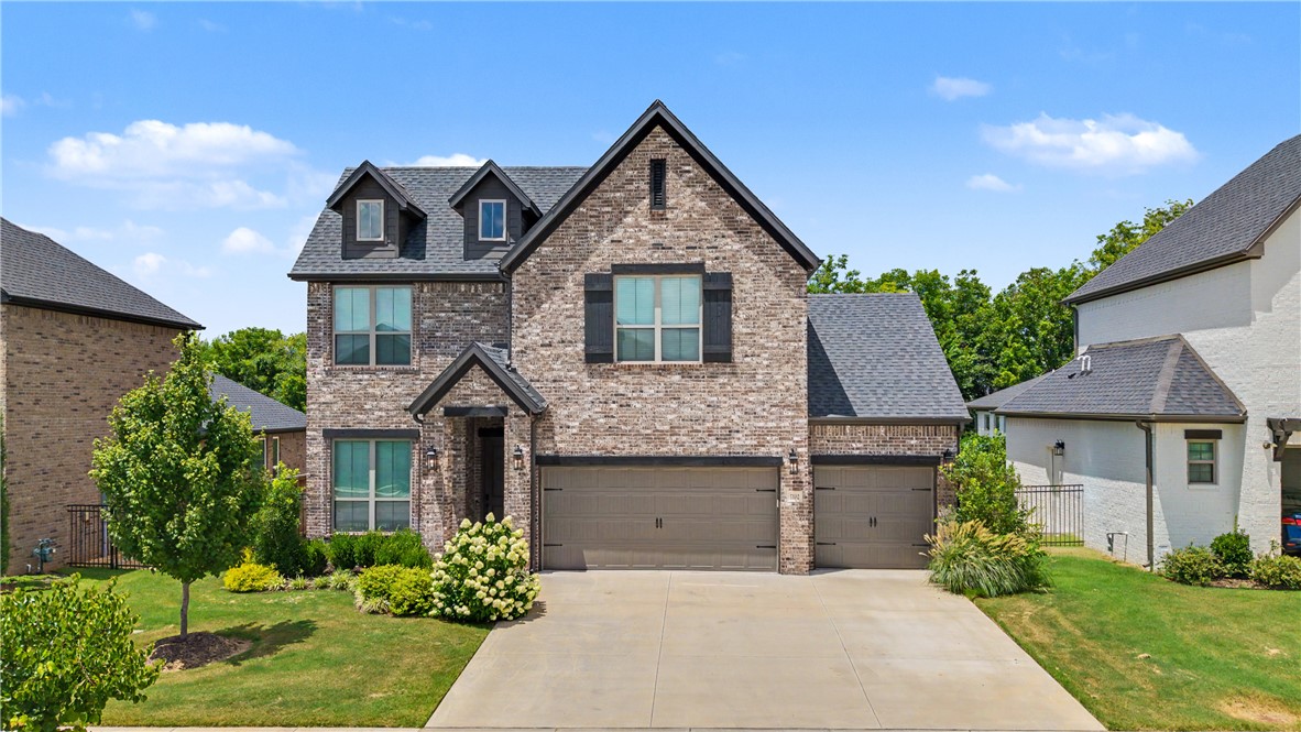 Welcome to Preston Park, one of Bentonville's most sought-after communities! This beautifully maintained 4-bedroom, 3.5-bath home plus office offers 2,584 square feet of thoughtfully designed living space, a spacious game room, and a highly desirable 3-car garage. The open-concept layout features quartz countertops, a gas cooktop, walk-in closets, and a cozy living area with a gas fireplace. Step outside to enjoy the covered patio, outdoor fireplace, and fully fenced backyard. The HOA provides lawn care, yard maintenance, and sprinkler system maintenance, making it easy to enjoy a beautifully maintained exterior with less upkeep! Located near community amenities including a pool, park, playground, and trails, this home offers convenient access to schools, shopping, dining, and everything Bentonville has to offer. Don't miss your opportunity to own a home in Preston Park!