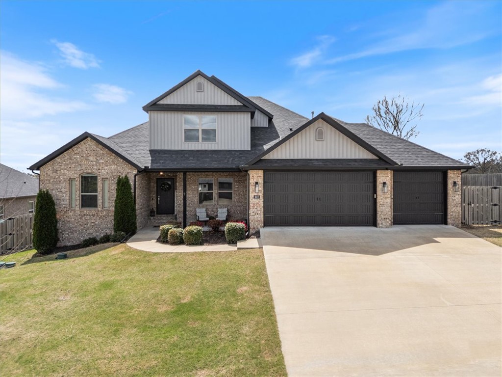 Located in the gorgeous and much-loved Elm Valley Subdivision, this better-than-new home offers 4 bedrooms, 3.5 baths, a dedicated office, and the kind of space that instantly feels like home. Filled with natural light and designed for connection, the open living spaces flow beautifully for everyday life, quiet evenings, and gathering with the people who matter most. The kitchen is both stunning and functional with an oversized island, abundant cabinetry, and upscale finishes, while the inviting living room fireplace adds warmth and charm. The private primary suite offers a peaceful retreat with a spa-like bath and generous closet space. Outside, the .54 acre lot provides a huge backyard with room to play, unwind, and enjoy, while the covered patio with fireplace creates the perfect setting for slow mornings and cozy evenings. Complete with a 3-car garage and beautiful curb appeal, this is a home meant to be lived in and loved! Make an appointment to see it today!
