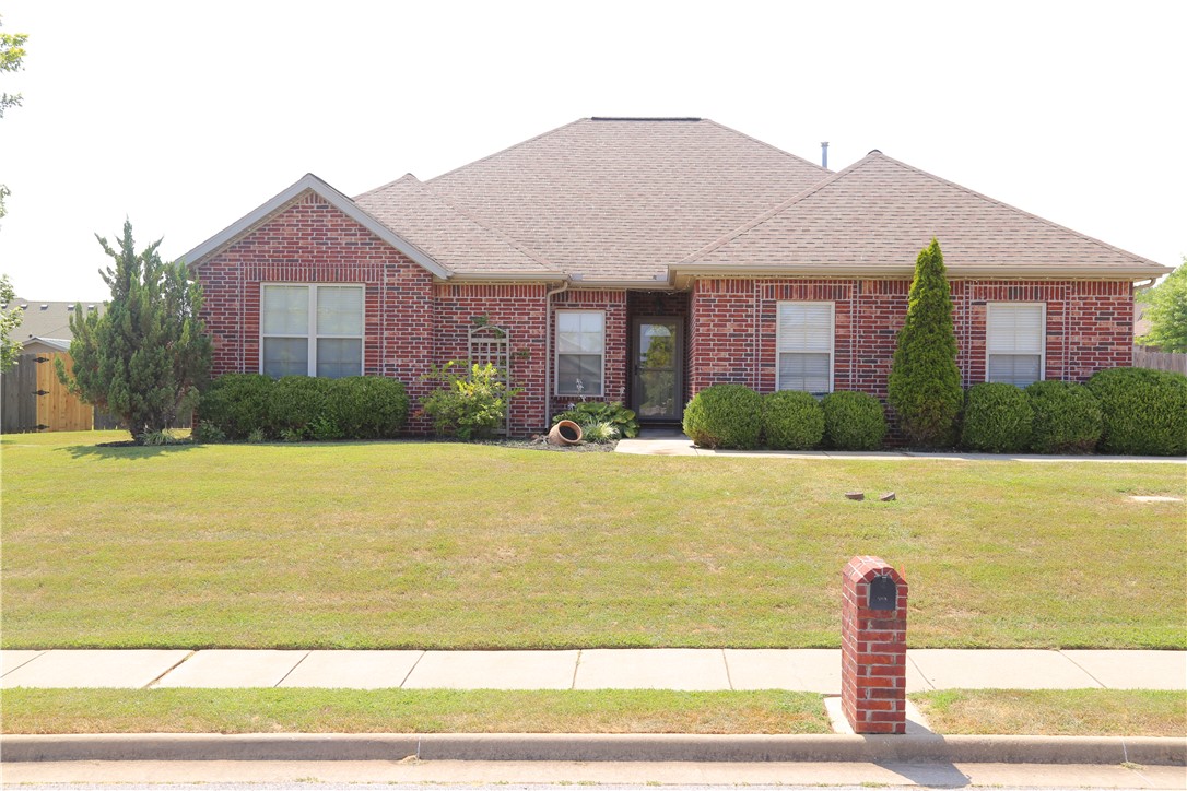 Beautiful 3-bedroom, 2-bath home situated on an oversized corner lot in the heart of Northwest Arkansas. This well-maintained home features a desirable split floor plan and an inviting eat-in kitchen with granite countertops, high-end appliances, abundant cabinet space, and a pantry. The spacious primary suite offers privacy, while the additional bedrooms are ideal for family, guests, or a home office.