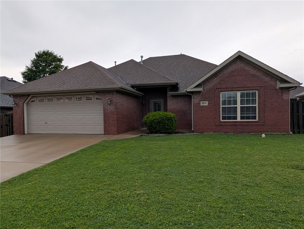 Welcome home to this stunning, all-brick residence combining durability with modern style. The single-level floor plan features 3 bedrooms, 2 bathrooms, and a kitchen boasting premium granite countertops. Practical extras like a 2-car garage and full rain gutters add effortless functionality. Relax or entertain with total peace of mind in the backyard, entirely secured by a high-quality privacy fence. All adults over 18 must fill out an application.