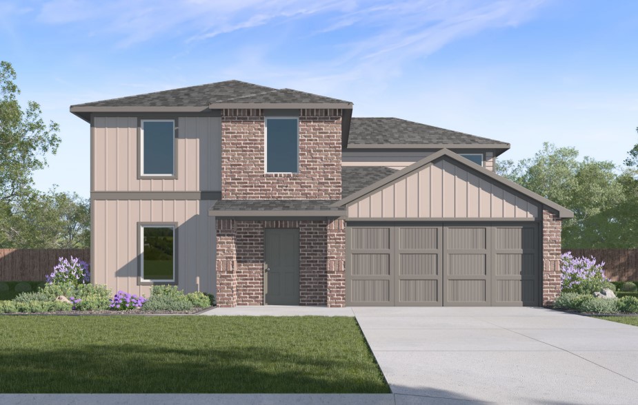 The Charming Carson plan in Whispering Springs offers 4 bedrooms and 2.5 bathrooms! The primary bedroom and ensuite are on the first floor, while all other bedrooms are located upstairs. Upon entering, you’ll find a spacious kitchen open to the dining area and living room, perfect for entertaining! This plan features an upstairs game room! The downstairs will have LVP throughout, with carpet in all bedrooms, game room and on the stairs. The ensuite features a walk-in shower! These homes will have brick with Hardie® siding per plan. Parcel and tax TBD. HOA will have a $100 cap fee.