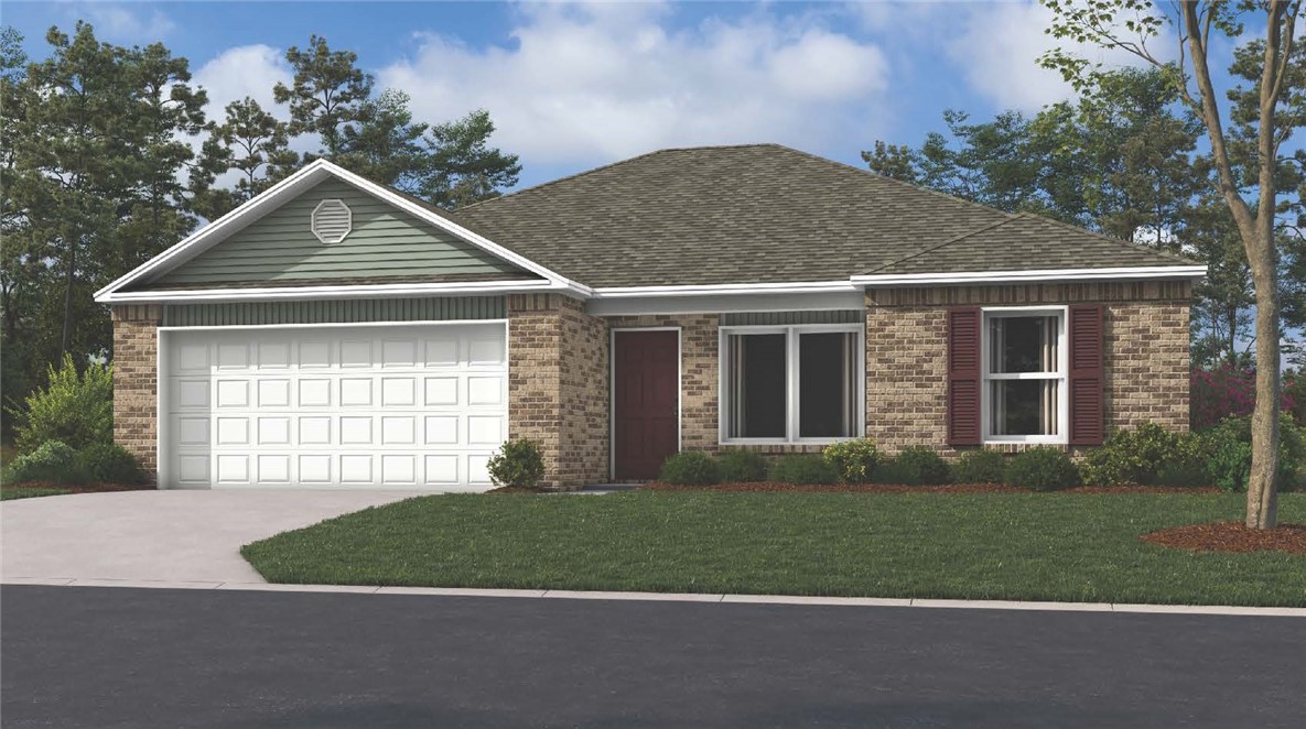 Introducing the beautiful Franklin plan, a home that exudes curb appeal with its inviting covered front porch and well-landscaped front yard. This thoughtfully designed residence features an open floor plan that includes three spacious bedrooms and two modern bathrooms, along with an expansive family room perfect for gatherings. The gorgeous kitchen is a true highlight, fully equipped with energy-efficient appliances, ample counter space, and a roomy pantry for all your snacking and meal prep needs. Discover the charm and functionality of the Franklin plan today! *Photos are of a similar model.