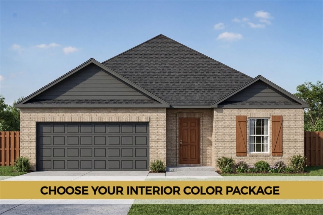 Choose your colors & finishes!! Completion Sept. 30th! Welcome to Savannah Park, Highfill's newest community! The “Cambridge” Floor Plan offers 3 BD, 2 BA, and thoughtfully designed living spaces featuring vaulted ceilings and LVP flooring throughout, no carpet! Enjoy stylish finishes including quartz countertops, designer lighting, a modern electric fireplace, and covered back patio. The primary suite is designed with comfort in mind, featuring an oversized vanity, walk-in closet, and floor-to-ceiling tiled walk-in shower. Situated on a 0.16-acre lot, this home provides plenty of outdoor space to enjoy summer evenings & weekend gatherings. Additional standard upgrades include impact-resistant roof shingles, insulated garage walls/garage doors, 2-in faux wood blinds, and full home guttering system. You'll enjoy easy access to nearby restaurants, coffee shops, and everyday conveniences. Just 7 min from XNA Airport, 15 min to Cave Springs, and less than 30 min to the new Walmart Home Office.
