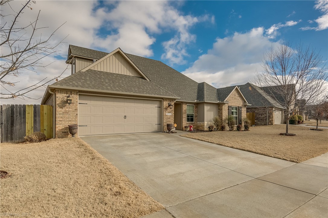 Beautiful 4BD/2BA 1,745 SQFT home in Mountain Ranch S/D featuring wood laminate floors, carpet and tile throughout, gas log fireplace in living room, vaulted ceilings, in direct lighting, granite counter tops in kitchen, creamy white cabinets, large master bedroom with trayed ceilings and large master bath. Additional bonus room upstairs perfect for an extra bedroom, game room or office! Walk in utility room. Large privacy fenced in backyard & covered patio. Don't miss out on calling this home sweet home!