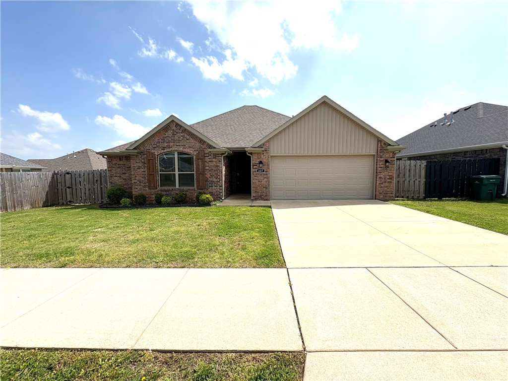 3-bedroom, 2-bath all-brick property with inviting open layout highlighted by durable luxury vinyl plank flooring and no carpet. The kitchen is a standout with sleek granite countertops and a layout that flows effortlessly into the living and dining areas, perfect for both everyday living and entertaining. The home features spacious primary suite with a walk-in closet and private bath. Elegant crown molding adds a touch of character and charm. Step outside to enjoy a covered patio and fully fenced backyard ideal for relaxing evenings, pets, or weekend gatherings. With classic brick construction, modern finishes, and thoughtful details throughout, this home offers the perfect blend of comfort, style, and functionality.