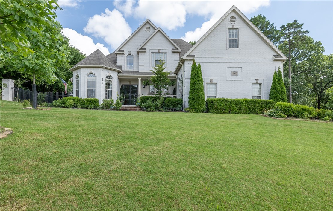 Stunning remodeled home in central Fayetteville with a PRIVATE in-ground heated pool. 3,289 heated and cooled sq ft offers 3 full bedrooms (bonus room could be a 4th), 2 full and 1 half bathrooms, study or formal dining, great room, and eat in kitchen open to a hearth, and separate laundry. Updates include all new engineered hardwood floors, interior and exterior paint, brand new primary bathroom, new kitchen countertops and some appliances, wrought iron fencing, pool with spa and water features, 2 new HVAC units in 2025, and a brand new roof in 2024! This home also offers a 3 car side load garage, a fully fenced backyard and is super close to paved walking/bike trails! Zoned for Root Elementary and Woodland Junior High.
