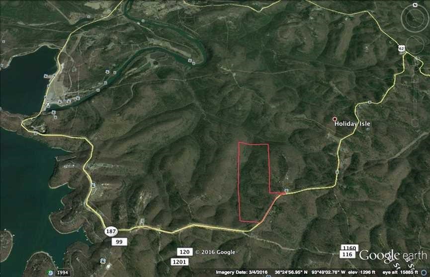 Discover 118 acres of prime Ozark land just a few miles past Beaver Lake Dam off Hwy 187. With 2,450 feet of paved road frontage, access is easy and convenient. Electricity and fiber internet are available at the road. A well-established trail system winds throughout the property, making it simple to explore its diverse terrain. Enjoy mature timber, scenic bluff outcroppings, a flowing creek, and abundant wildlife. Multiple ideal building sites offer the perfect setting for your dream home or getaway retreat. Located just 15 minutes from Eureka Springs and 40 minutes from Rogers, this property blends seclusion with accessibility.