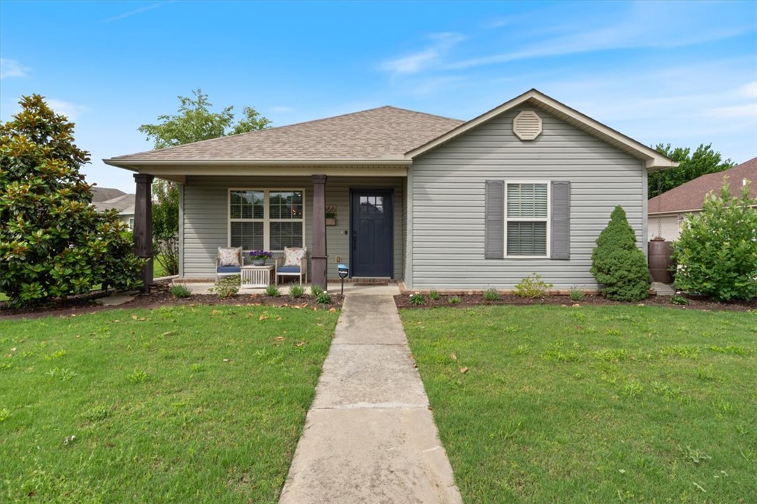 Move-in ready and full of updates! This charming 3BR/2BA home offers 1,328 SF with an open floor plan that feels bright and welcoming. Recent improvements include updated bathrooms, stainless steel kitchen appliances, updated light fixtures, a new front door, wood plank tile flooring in the living and dining areas, and a new roof in 2020. Situated on a nicely landscaped corner lot, the home also features a privacy fenced backyard with a 6x4 storage shed that can convey. Conveniently located close to schools, walking trails, and parks, this home combines comfort, functionality, and a great location!